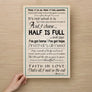 Poster - Half is Full