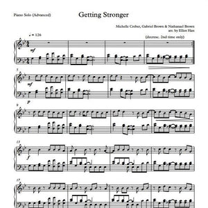 Sheet Music & MIDI - GETTING STRONGER