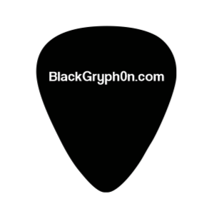 Guitar Picks - Black Gryph0n